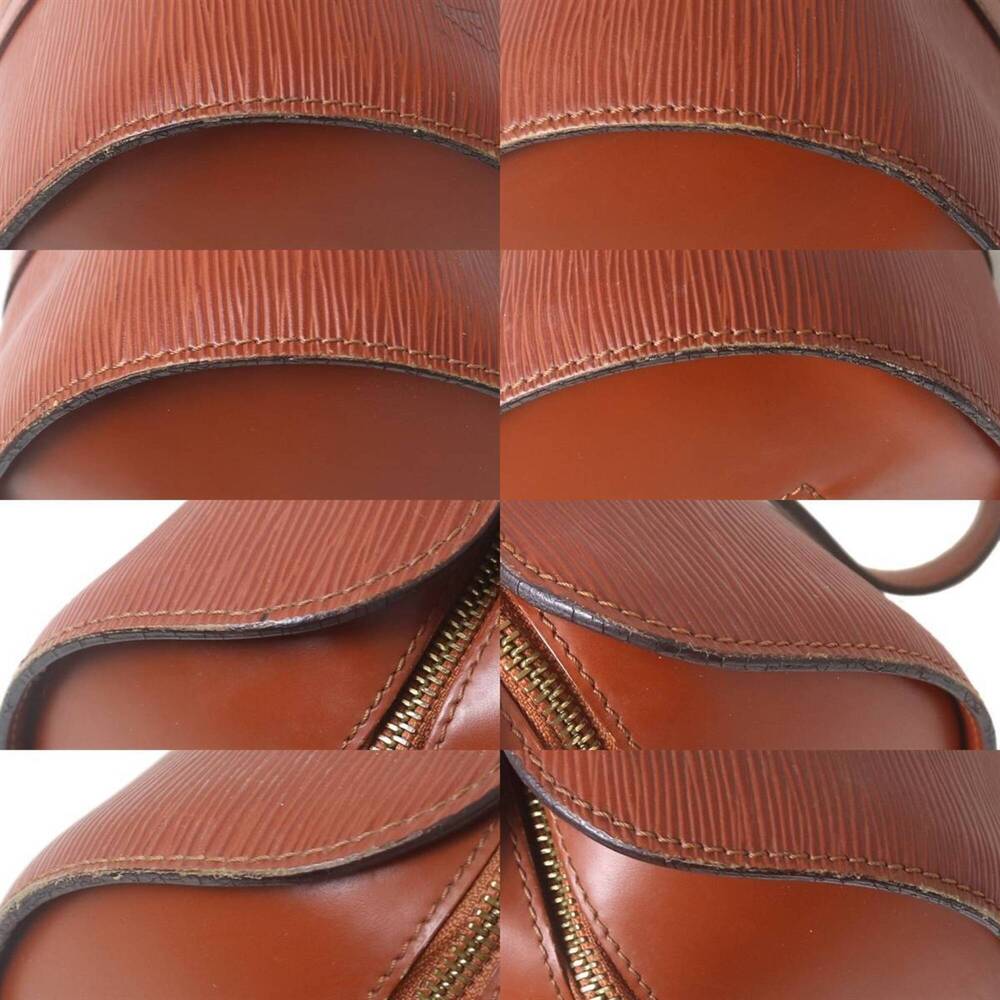 LOUIS VUITTON Brown Leather Pouch - Picture 6 of 10